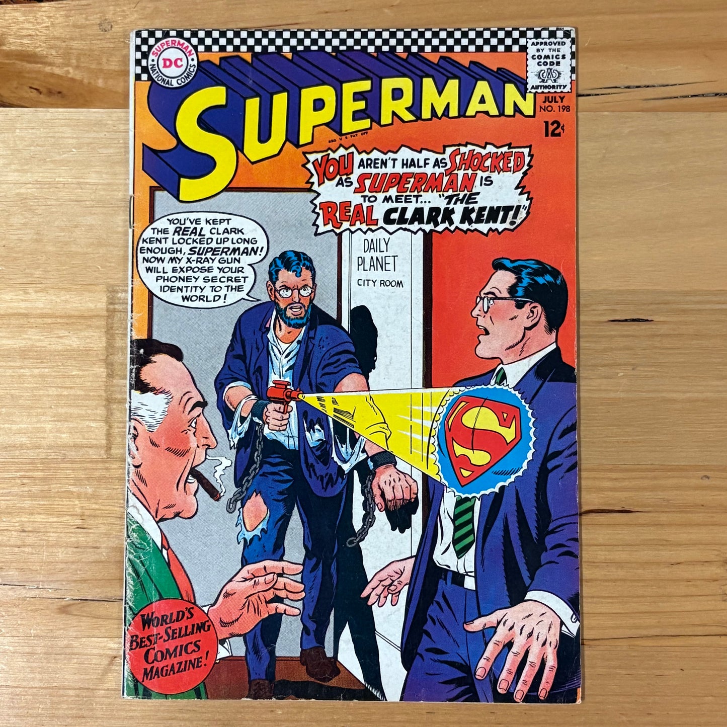 Superman (1939) #198 DC Comics Silver Age Grade FAIR