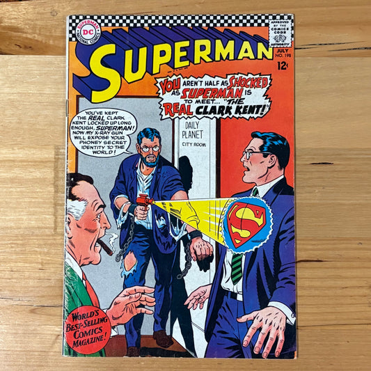 Superman (1939) #198 DC Comics Silver Age Grade FAIR