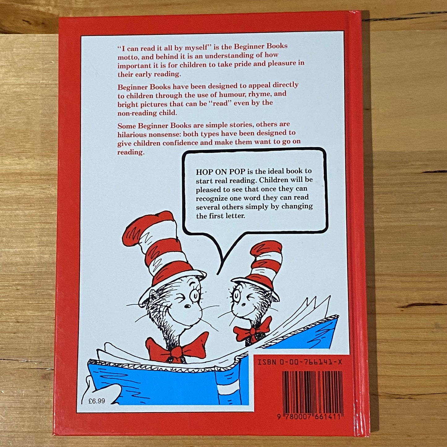 Hop On Pop Dr Seuss Book Hardcover GD