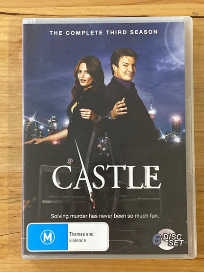 Castle Season 3 DVD 6-Disc PAL 4 VGC