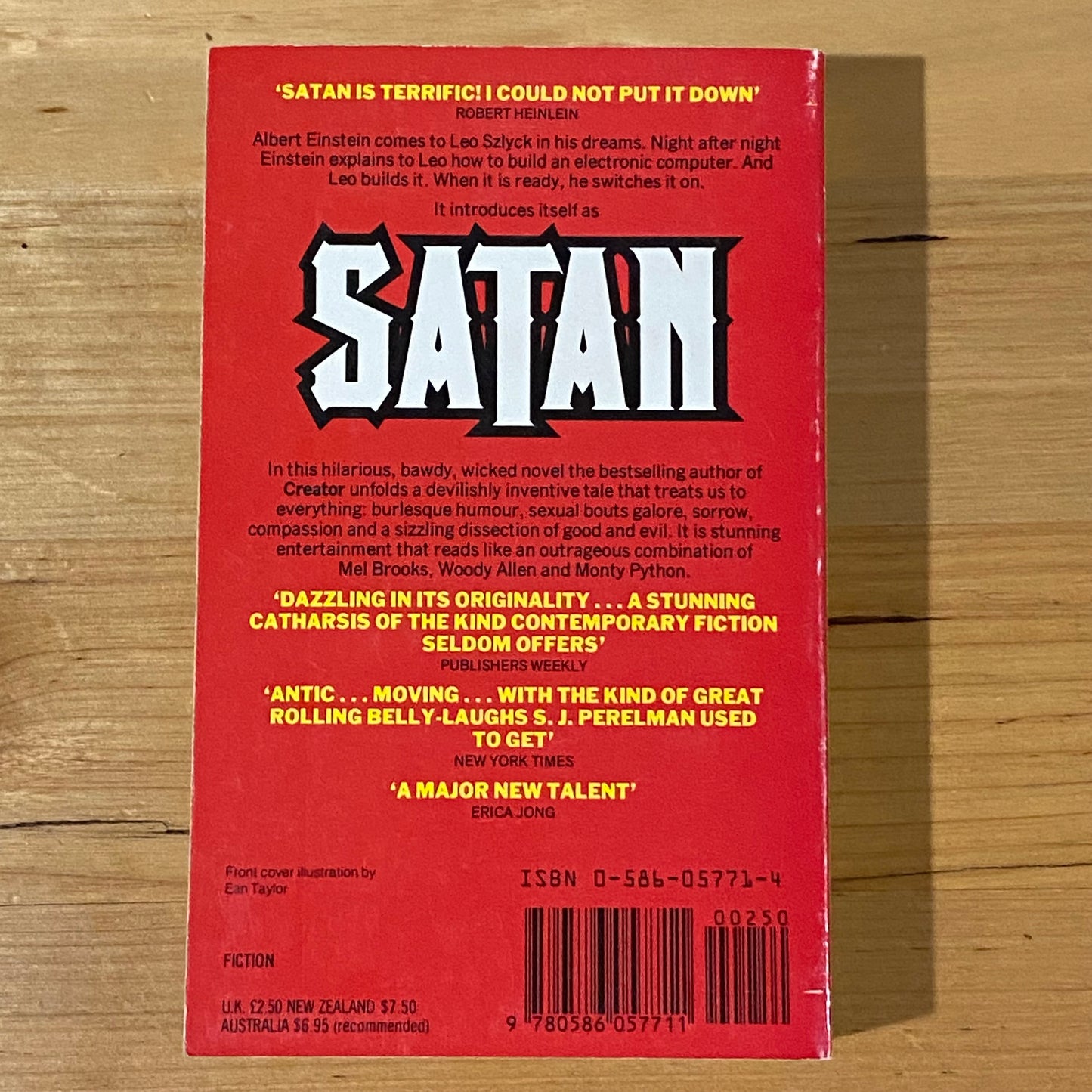 Satan His Psychotherapy And Cure Jeremy Leven Paperback 1984 GD