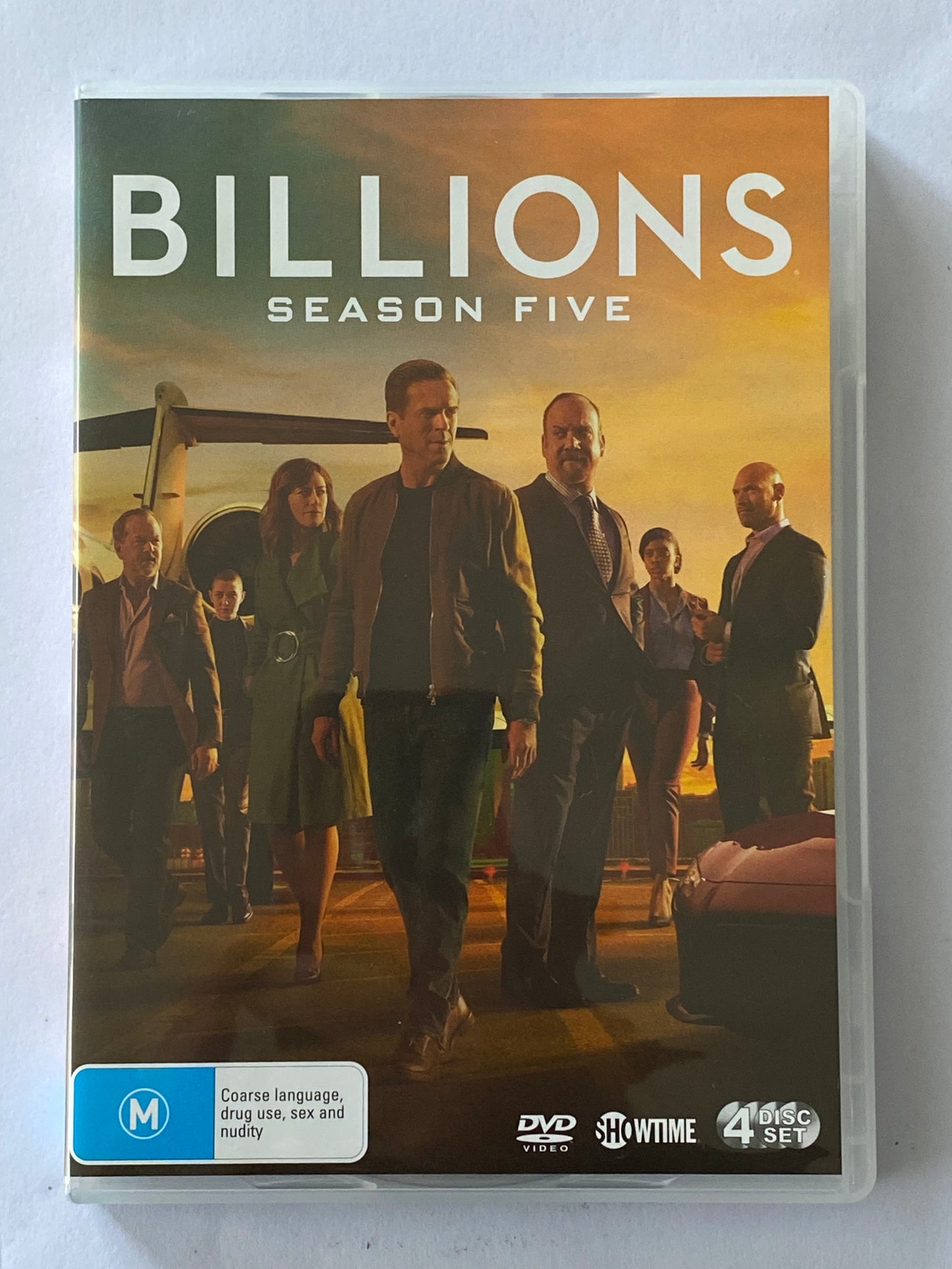 Billions Season 5 & 6 DVD Damian Lewis Paul Giamatti 4-Disc Set NTSC 2,4,5 VGC