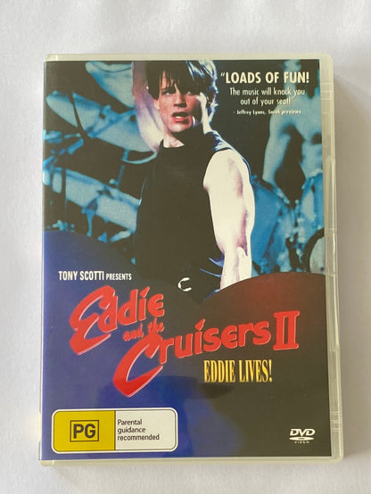 Eddie And The Cruisers 2 Eddie Lives! DVD PAL 4 VGC