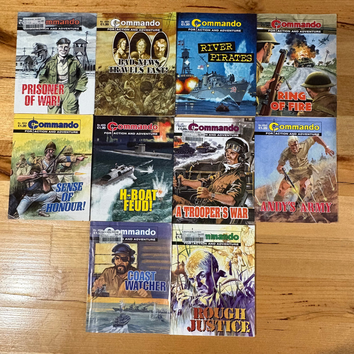 Commando War Comics x 10 Bundle Printed 2007 to 2008 DC Thomson 145