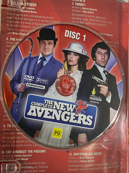 The Complete New Avengers DVD Classic British TV 8-Disc Set PAL 4 VGC