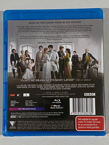 War And Peace Blu-ray BBC Drama 2-Disc Set Region B VGC