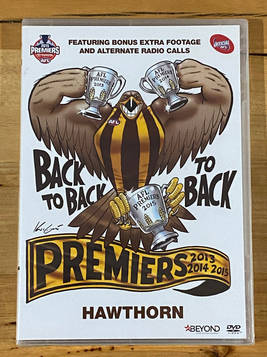 Premiers 2015 Hawthorn DVD AFL PAL 4 New Sealed