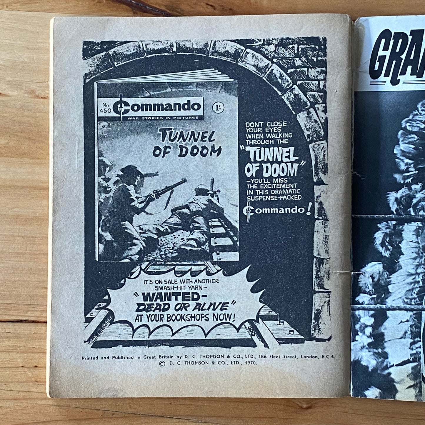 Commando War Comic #451 Sky Shark 1970