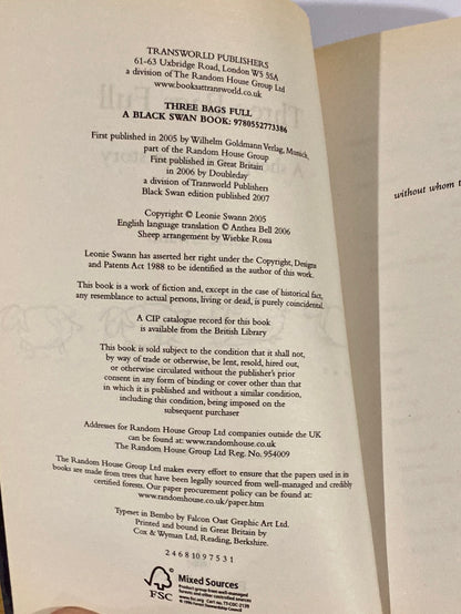 Three Bags Full by Leonie Swann Paperback 2007 Edition VGC