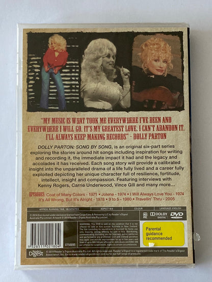 Dolly Parton Song by Song­ DVD PAL 4 2-Disc Brand New Sealed