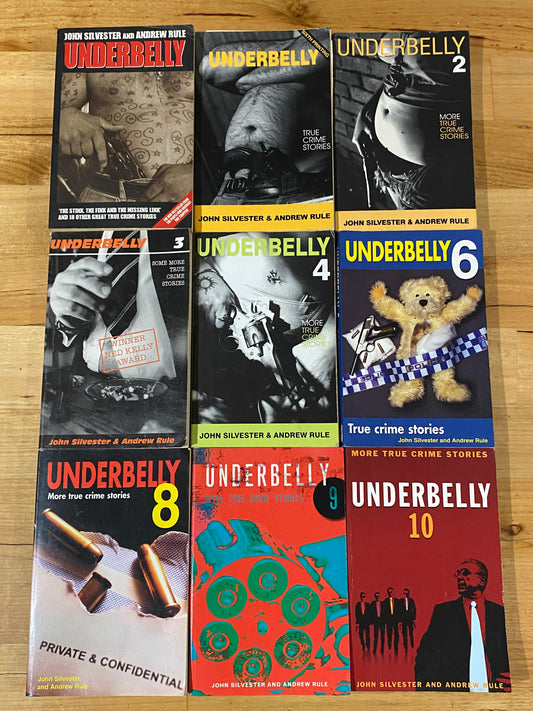 Underbelly Australian True Crime Stories Silvester Rule 9 x Paperbacks GD