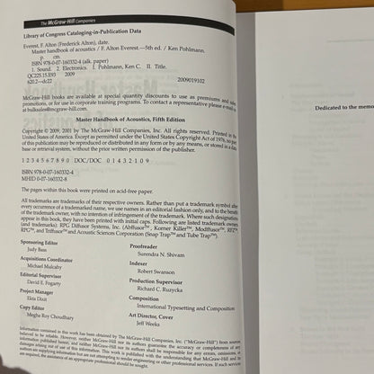 Master Handbook Of Accoustics 5th Edition GD