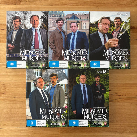 Midsomer Murders Series 16-18 DVD Box-Set PAL 4 VGC