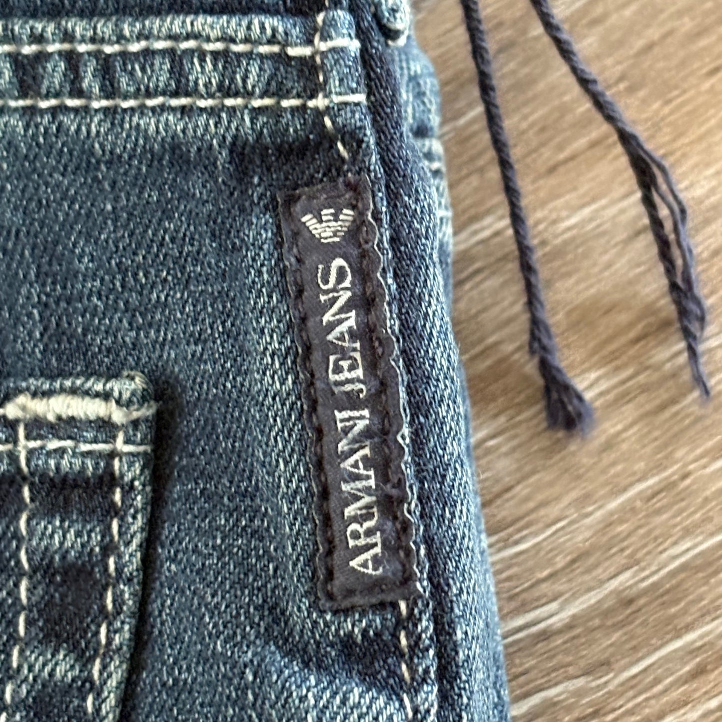 Armani Jeans J23 Mens Slim Fit Stretch Denim W34 L34 Blue New With Tags