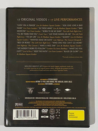 Bon Jovi DVDs Bundle of 3 Greatest Hits Live at Madison Square Garden VGC