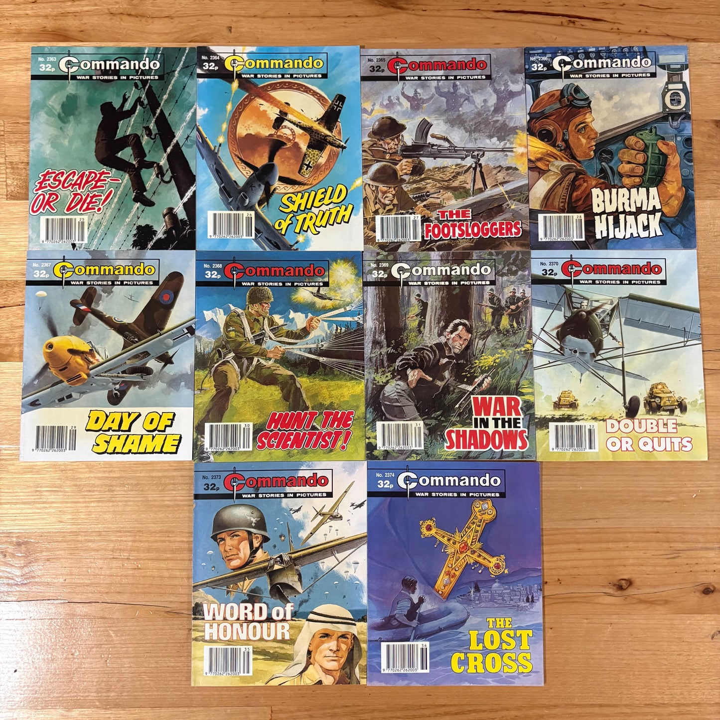Commando War Comics x 10 Bundle 1990 DC Thomson VGC 038