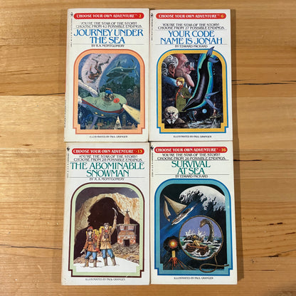 Choose Your Own Adventure 4 Book Bundle Vintage Paperback GD