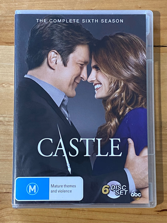 Castle Season 6 DVD 6-Disc PAL 4 VGC