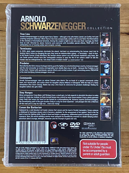 Arnold Schwarzenegger Collection DVD 6 Movies PAL 4 New Sealed