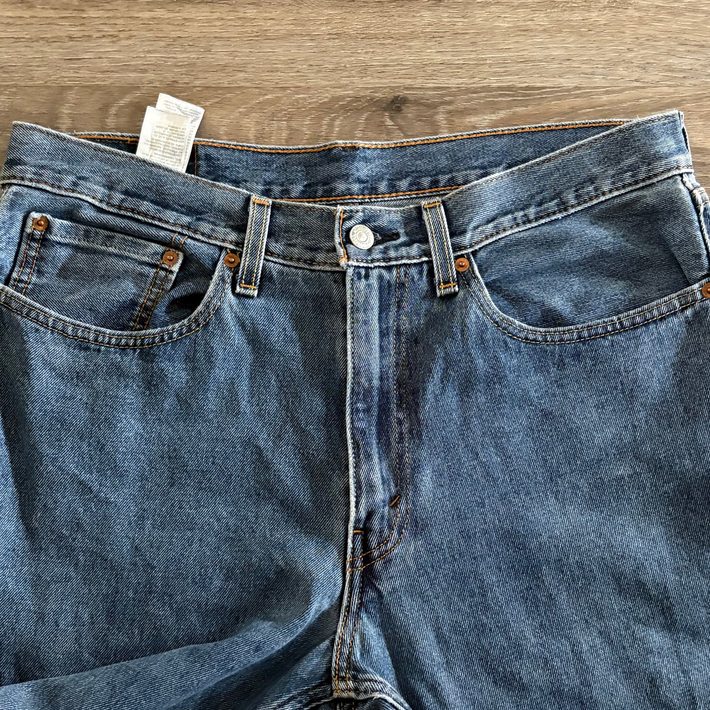 Levi's 550 Mens W 34 L 36 Denim Blue Jeans PC9-00550-4886