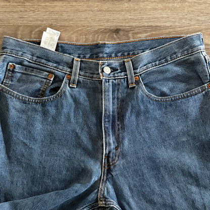 Levi's 550 Mens W 34 L 36 Denim Blue Jeans PC9-00550-4886