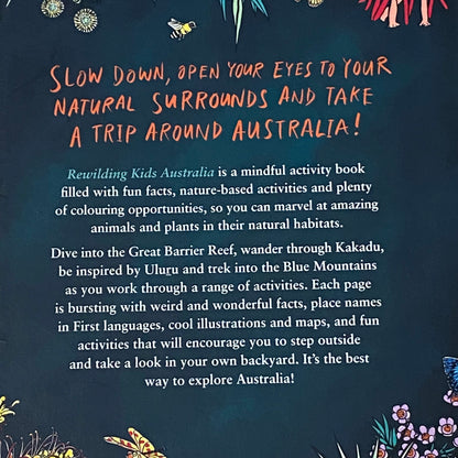 Rewilding Kids Australia Melissa Mylchreest A Mindful Activity Book Paperback 2022 GD
