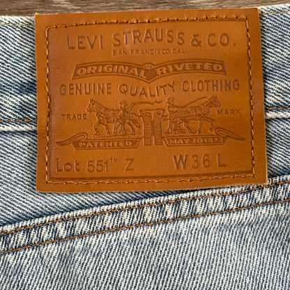 Levis 512 Jeans Straight Leg Size 36L Men's Blue Denim