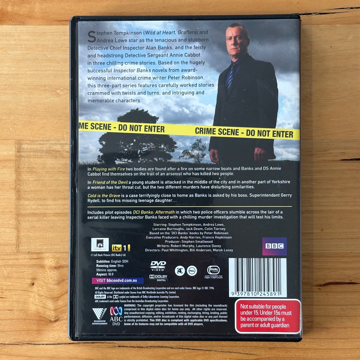 DCI Banks Series 1-5 Complete DVD British Detective Drama 2-Disc PAL 4 VGC