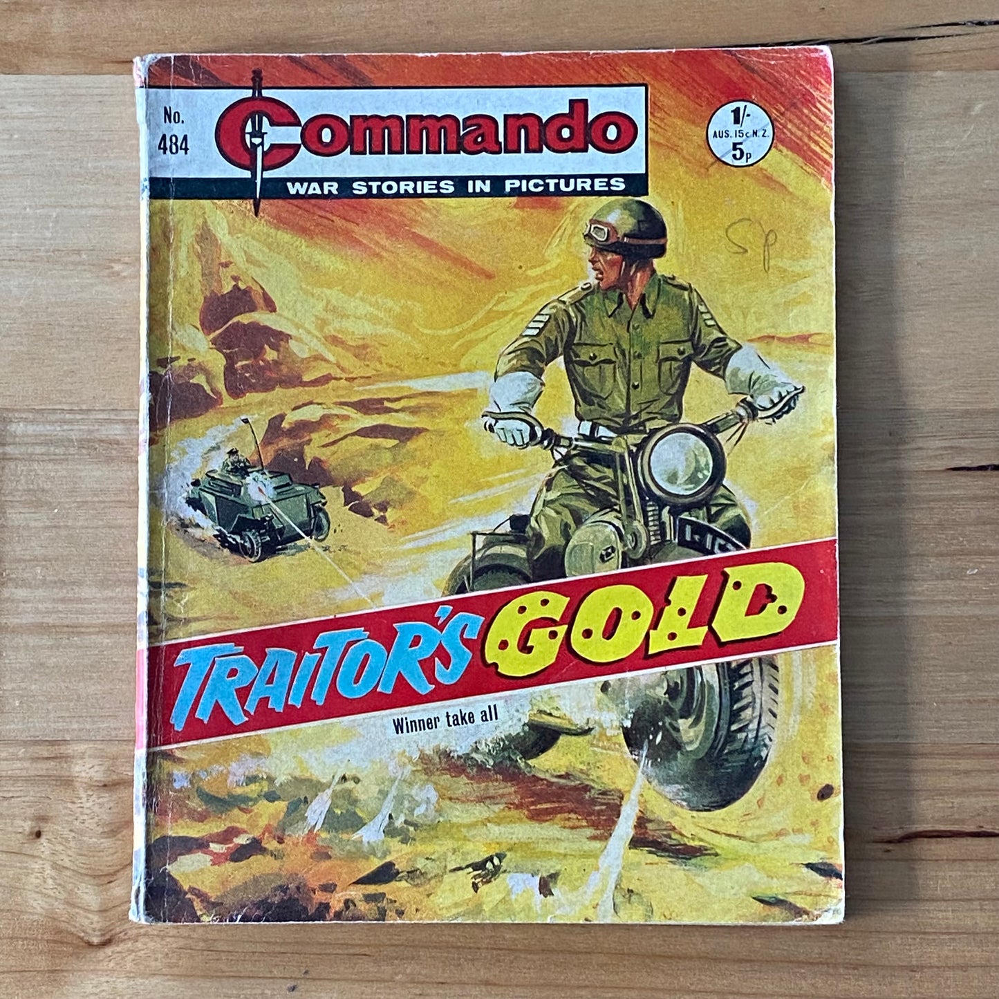 Commando War Comic #484 Traitor’s Gold 1970