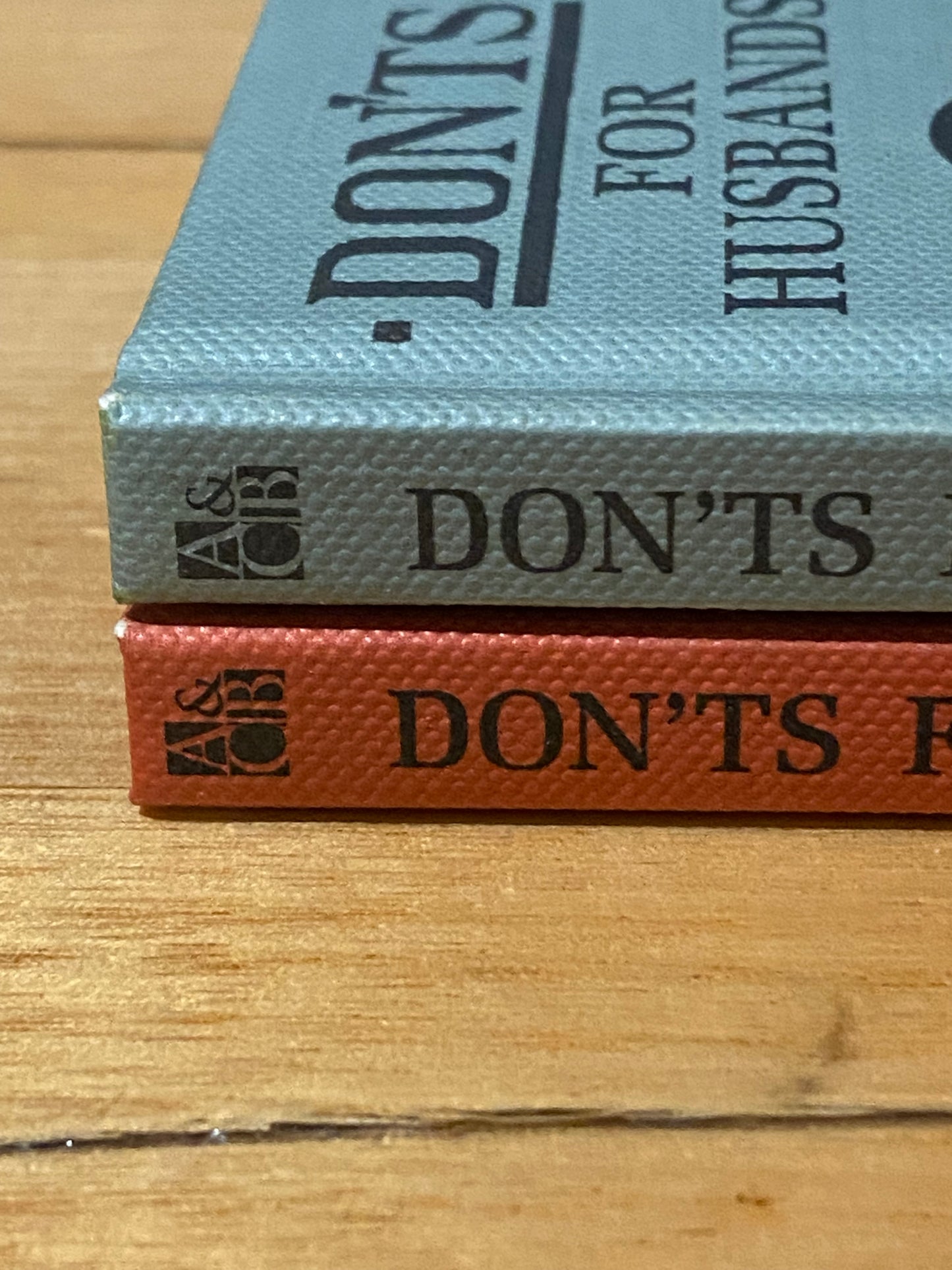 Don'ts For Husbands & Don'ts For Wives 1913 Reprints Hardcover GD