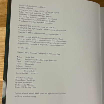 Frangipani Practical Guide To Growing At Home Paperback 2008 GD