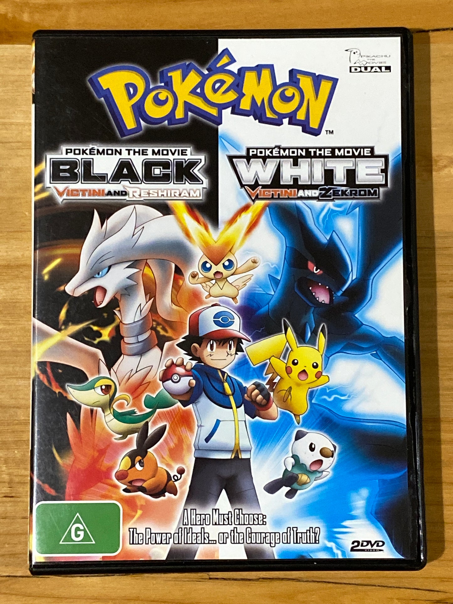 Pokémon Black The Movie & Pokémon White The Movie DVD 2-Disc PAL 4 VGC