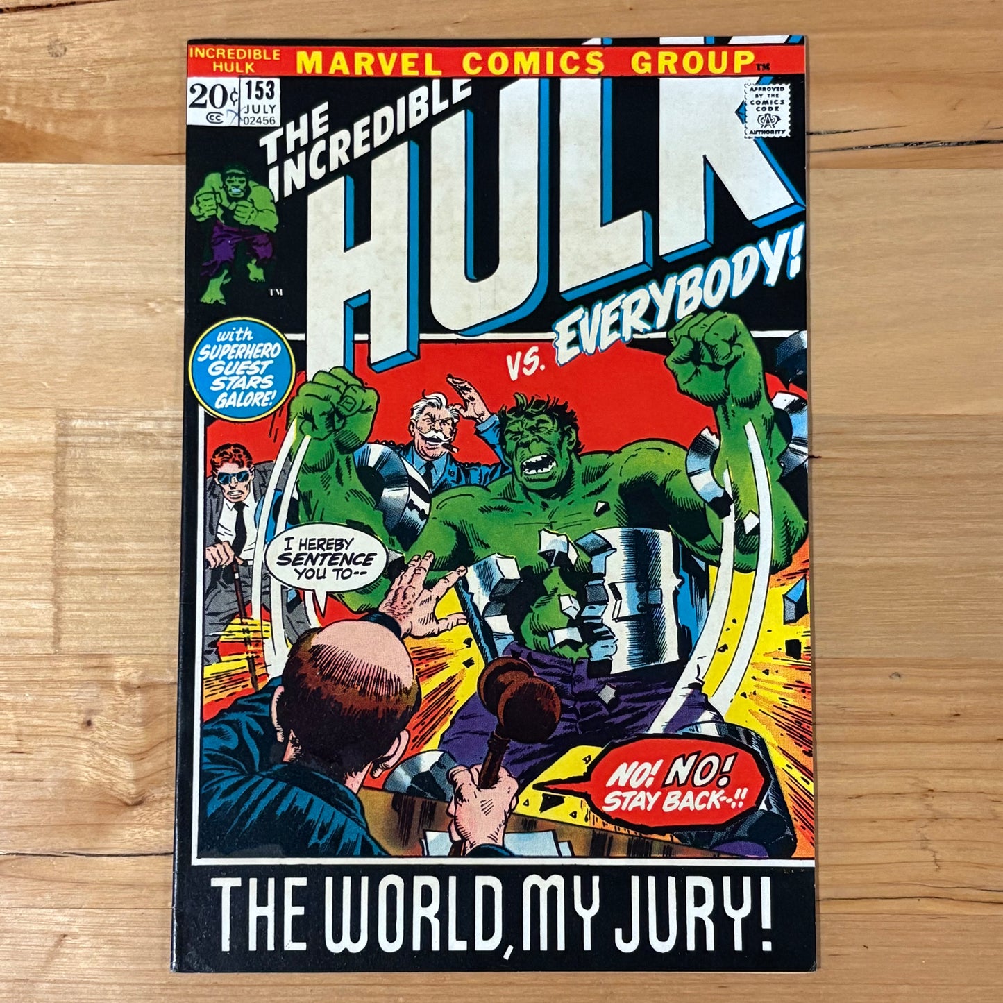 The Incredible Hulk (1968) #153 Fine Grade Silver Age Comic Book