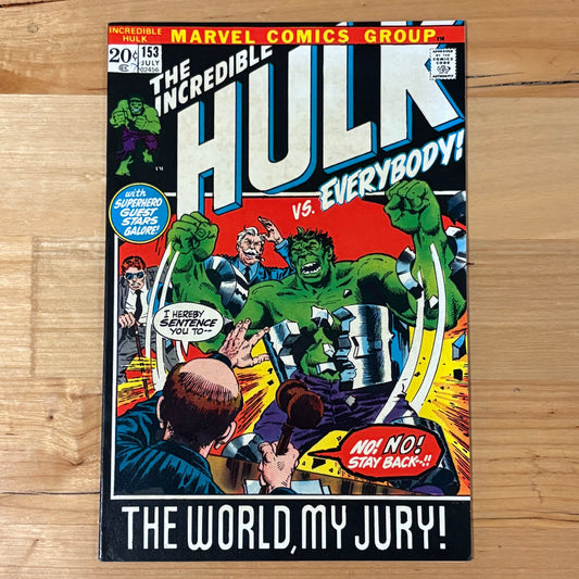 The Incredible Hulk (1968) #153 Fine Grade Silver Age Comic Book