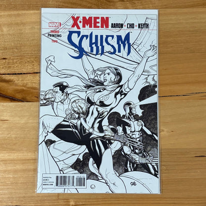 X-Men: Schism (2011) #2 3rd Printing Frank Cho Ink Variant