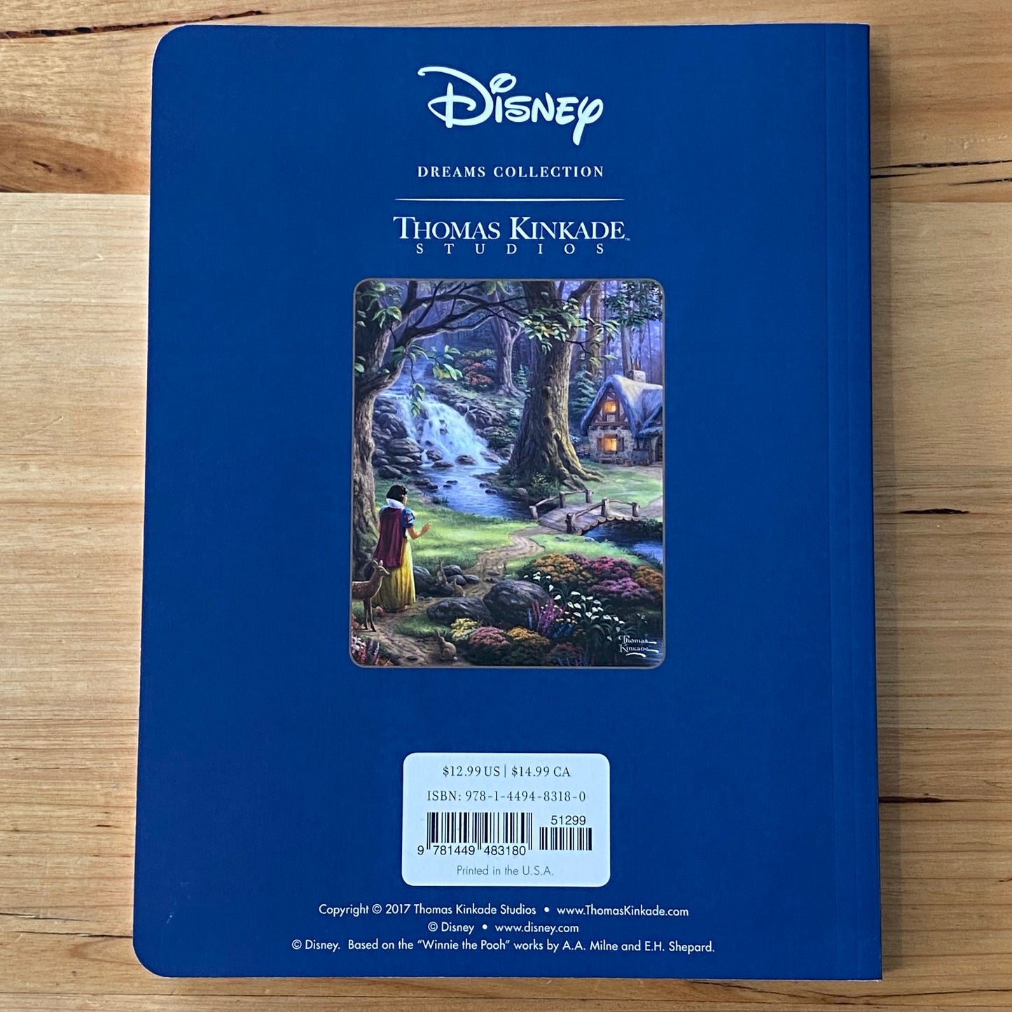 Disney Dreams Collection Colouring Book Thomas Kinkade Paperback 2017 GD