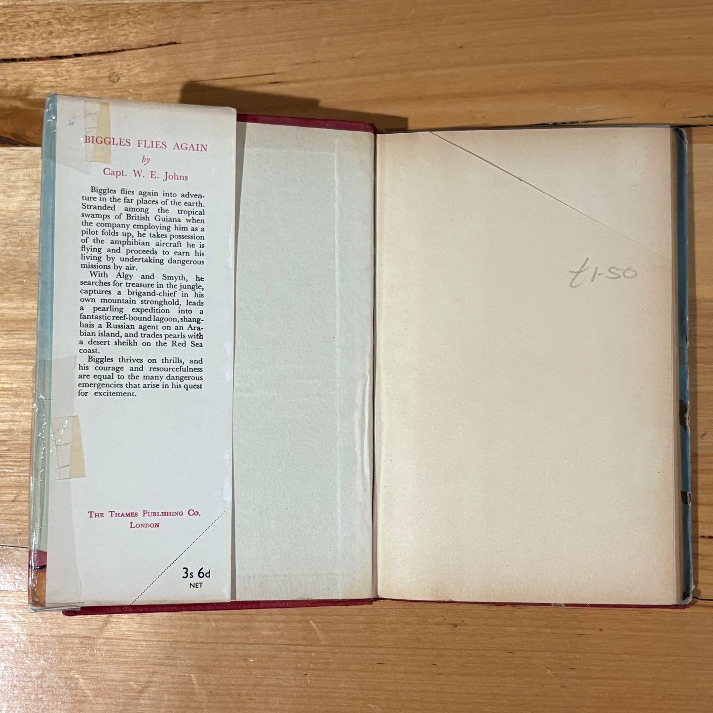 Biggles Hardcover x 6 Bundle Captain W.E. Johns Vintage Story Books