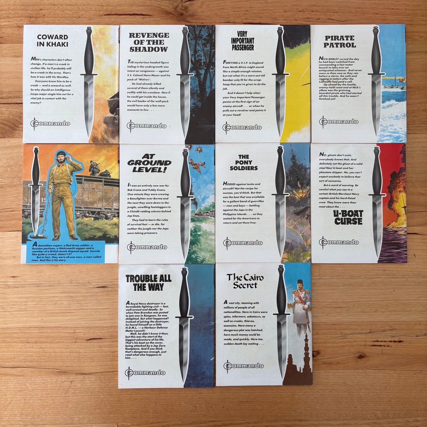 Commando War Comics 2451-2460 Complete Set DC Thomson GD