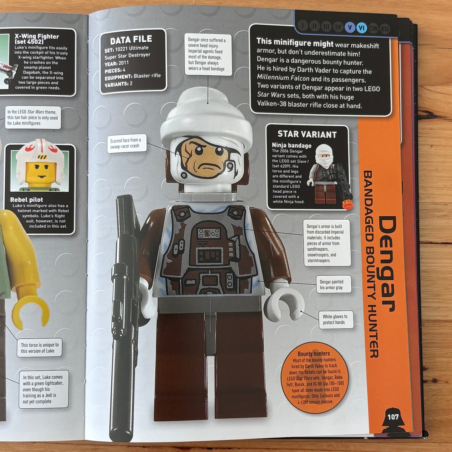 Lego Star Wars Character Encyclopedia Hardback With Han Solo Minifigure GD