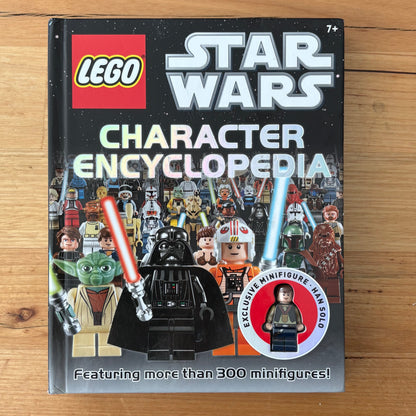 Lego Star Wars Character Encyclopedia Hardback With Han Solo Minifigure GD