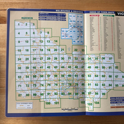 RACV VicRoads Country Streets Directory Of Victoria Edition 7 Paperback GD