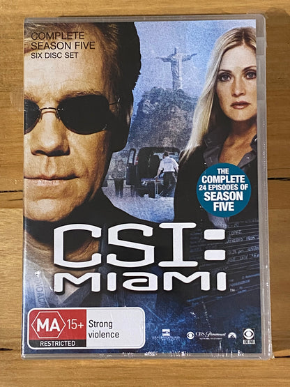 CSI Miami Season 5 DVD 6-Disc PAL 4 New Sealed