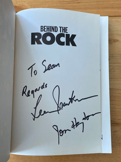 Behind The Rock Signed by Jon Hayton and Leon Isackson Paperback 1990 GD