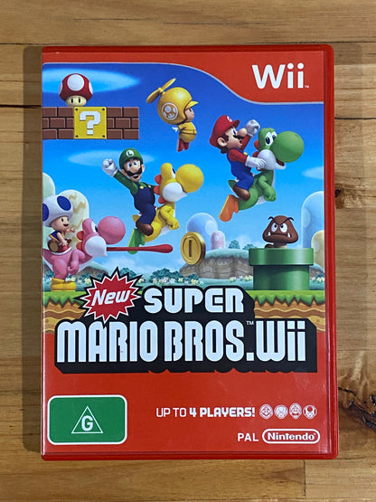 Wii New Super Mario Brothers With Manual Video Game VGC