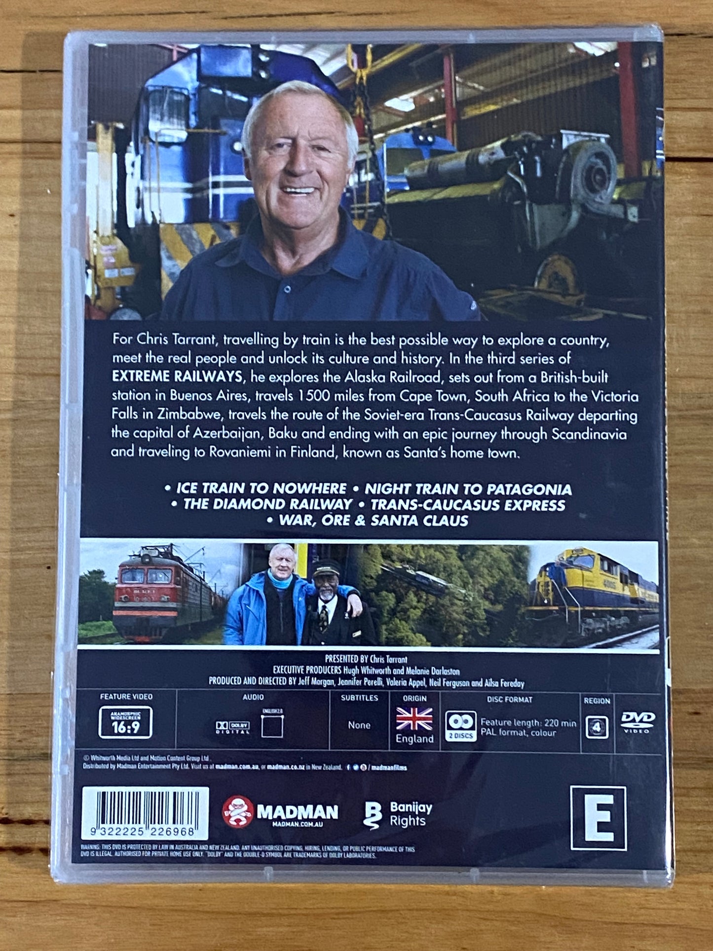 Chris Tarrant's Extreme Railways Complete Series 3 DVD 2-Disc PAL 4 New Sealed