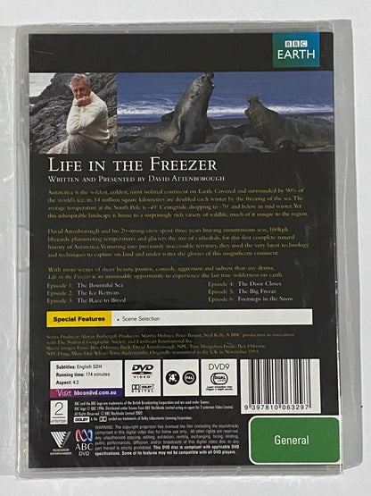 David Attenborough's Life In The Freezer DVD BBC Documentary PAL 4 New Sealed