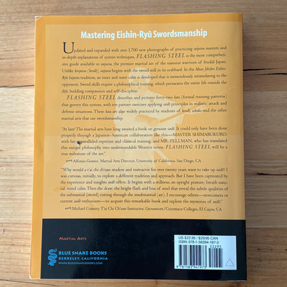 Flashing Steel Mastering Eishin-Ryu Swordmanship 2nd Edition Paperback VGC
