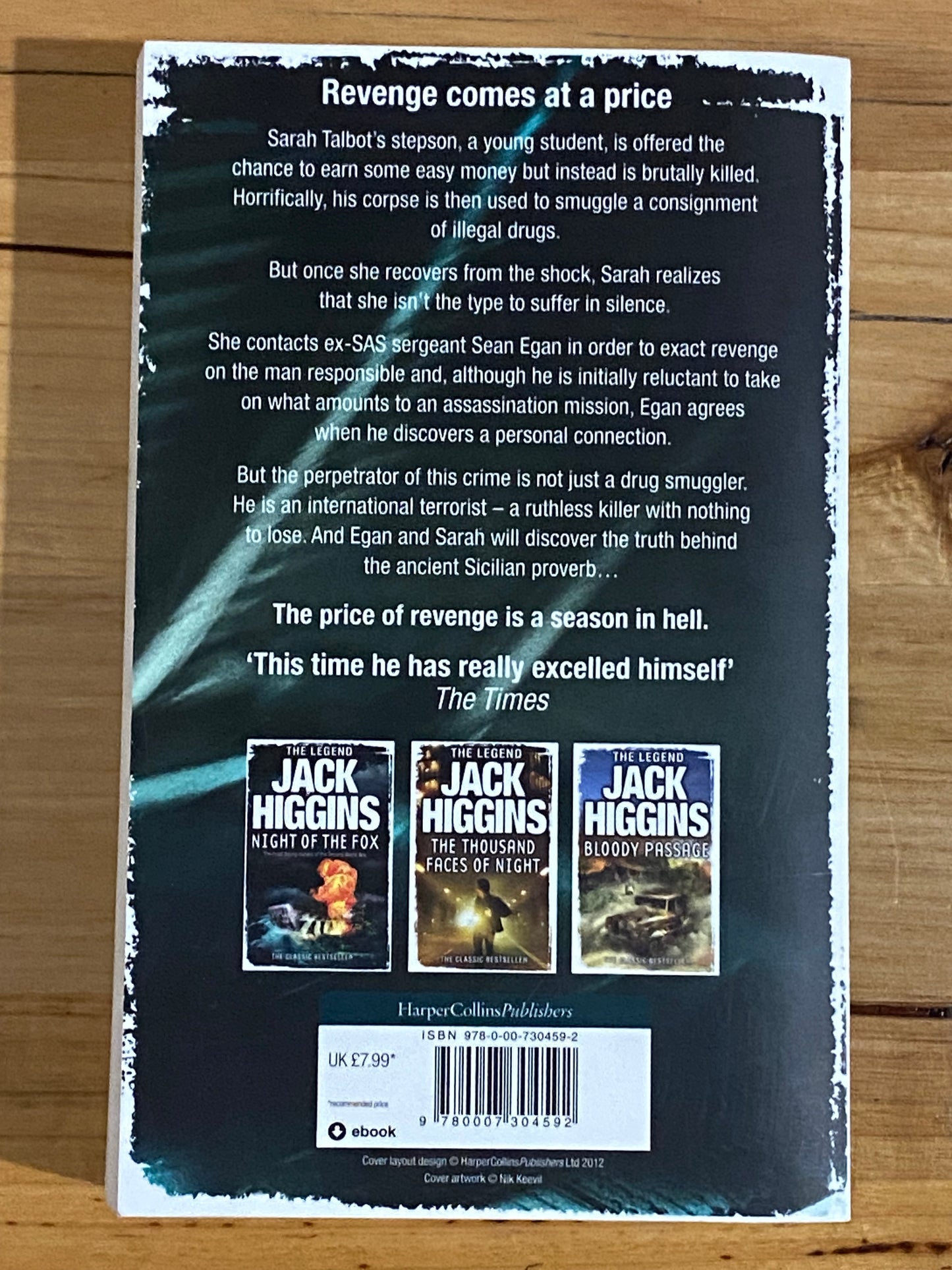 Jack Higgins Paperbacks 7 Book Bundle Espionage Spy Stories