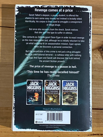 A Season In Hell by Jack Higgins Paperback 2012 GD