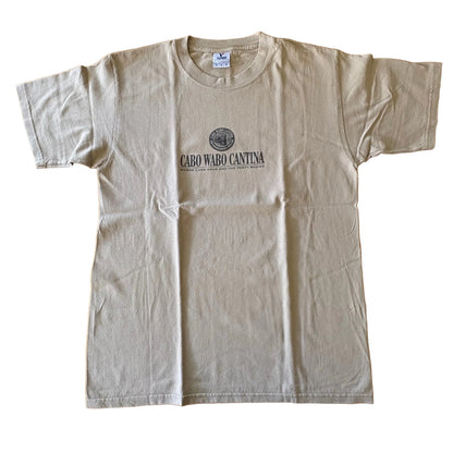 Cabo Wabo Cantina Tequila T-Shirt Cream Short Sleeve Size Medium